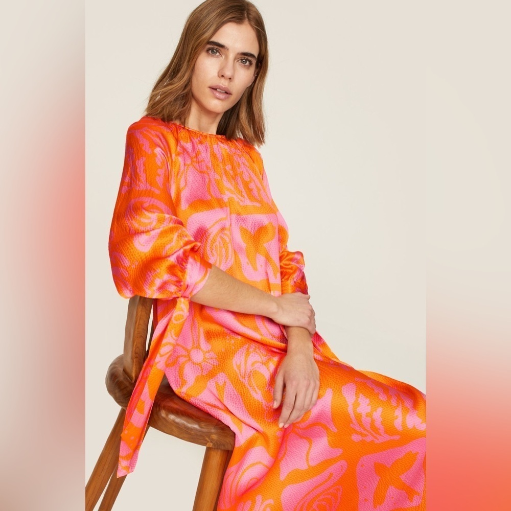 Rodebjer Wava Dress - kaftan dress 100% silk